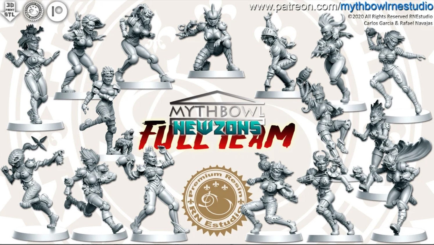 Chaos Chosen Reapers Fantasy Football Team - RN Studios Mythbowl