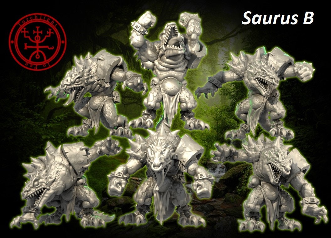 Lizardmen Razorscale Rippers Fantasy Football team - Torchlight TLM