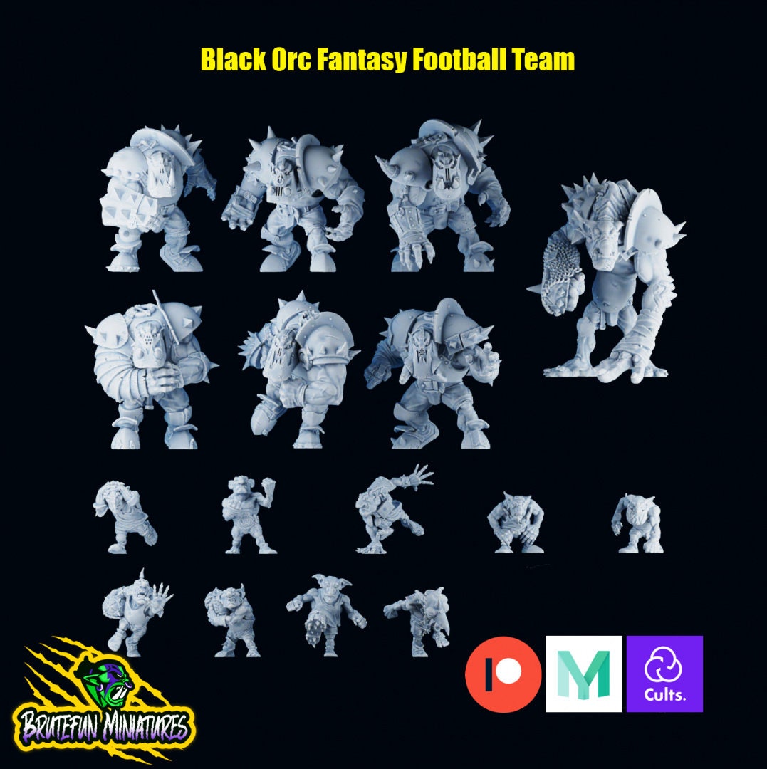 Black Orc Fantasy Football Complete Team - Brutefun