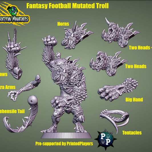 Troll w/ mutations Big guy / star player Fantasy Football - Brutefun