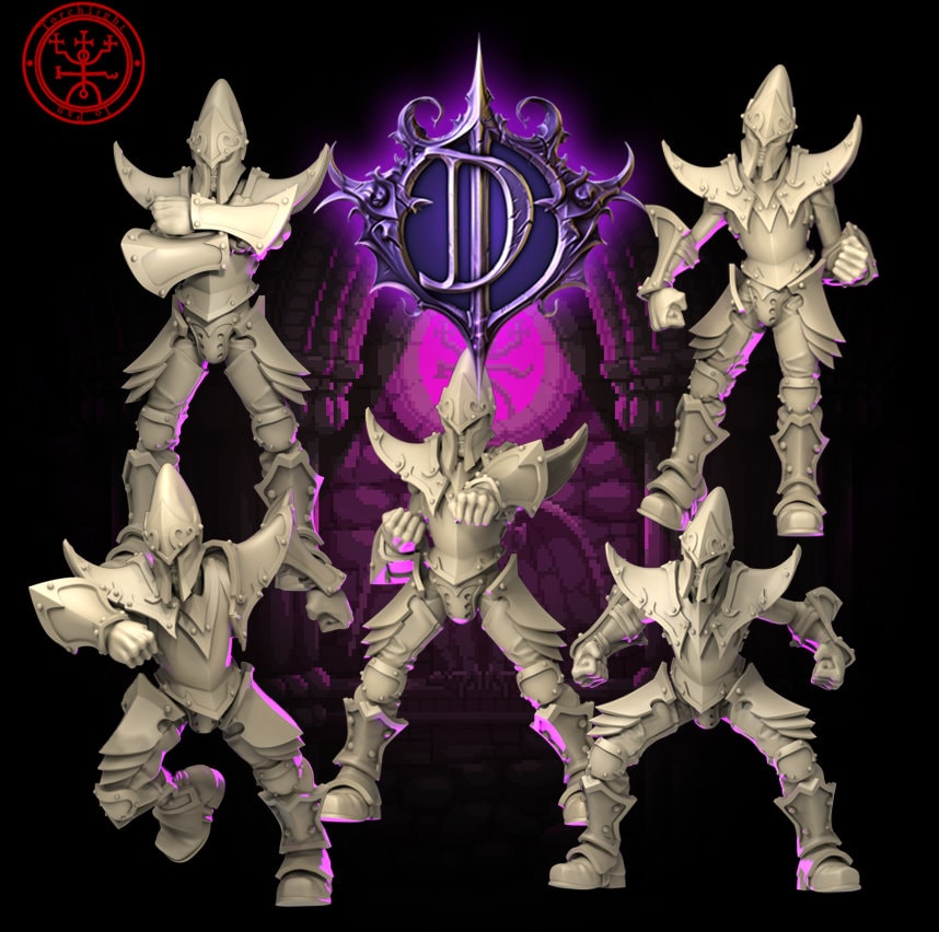 Dark Elves / Elf 'The Dark Daggers' Fantasy Football team - Torchlight TLM