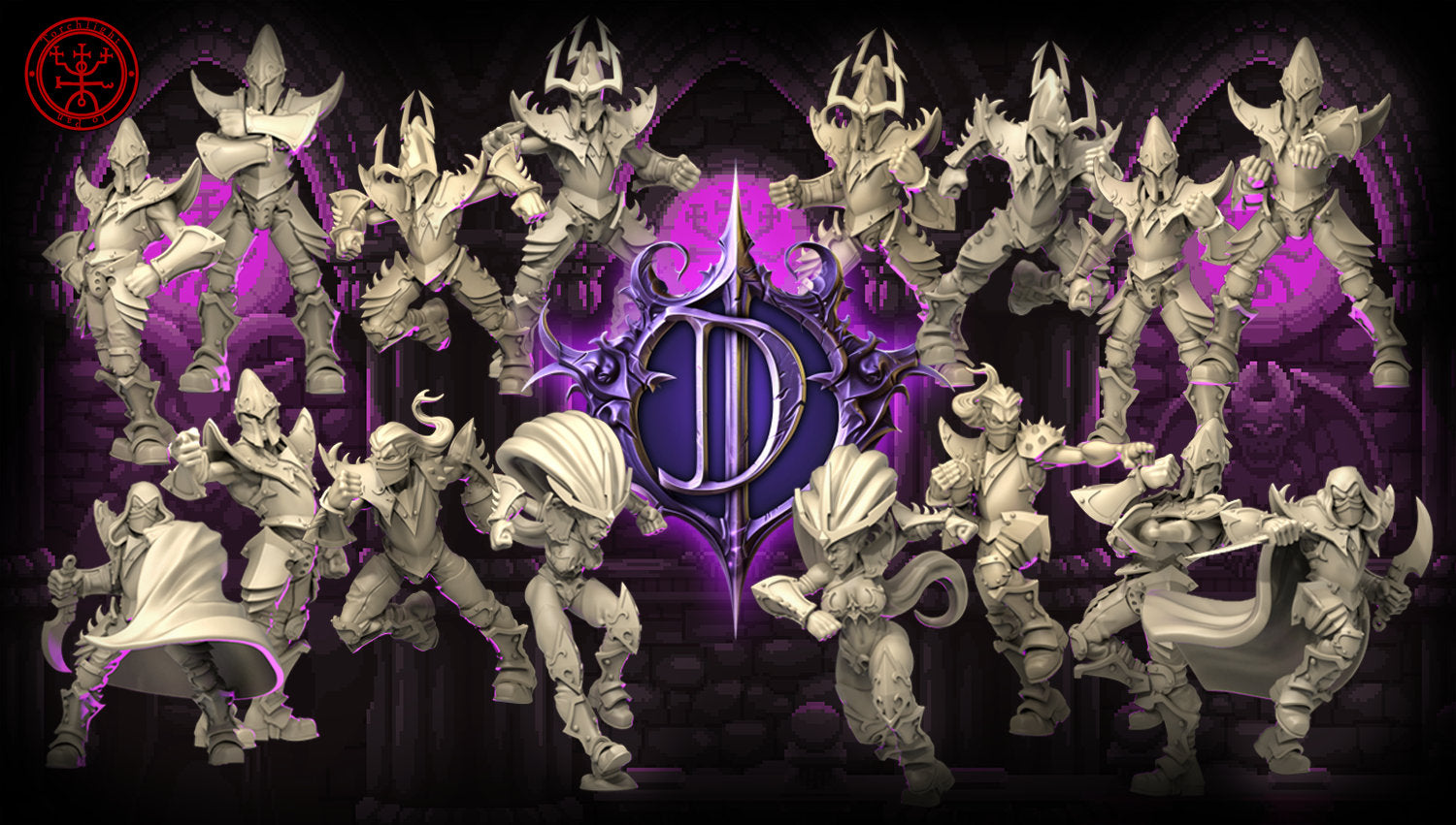 Dark Elves / Elf 'The Dark Daggers' Fantasy Football team - Torchlight TLM