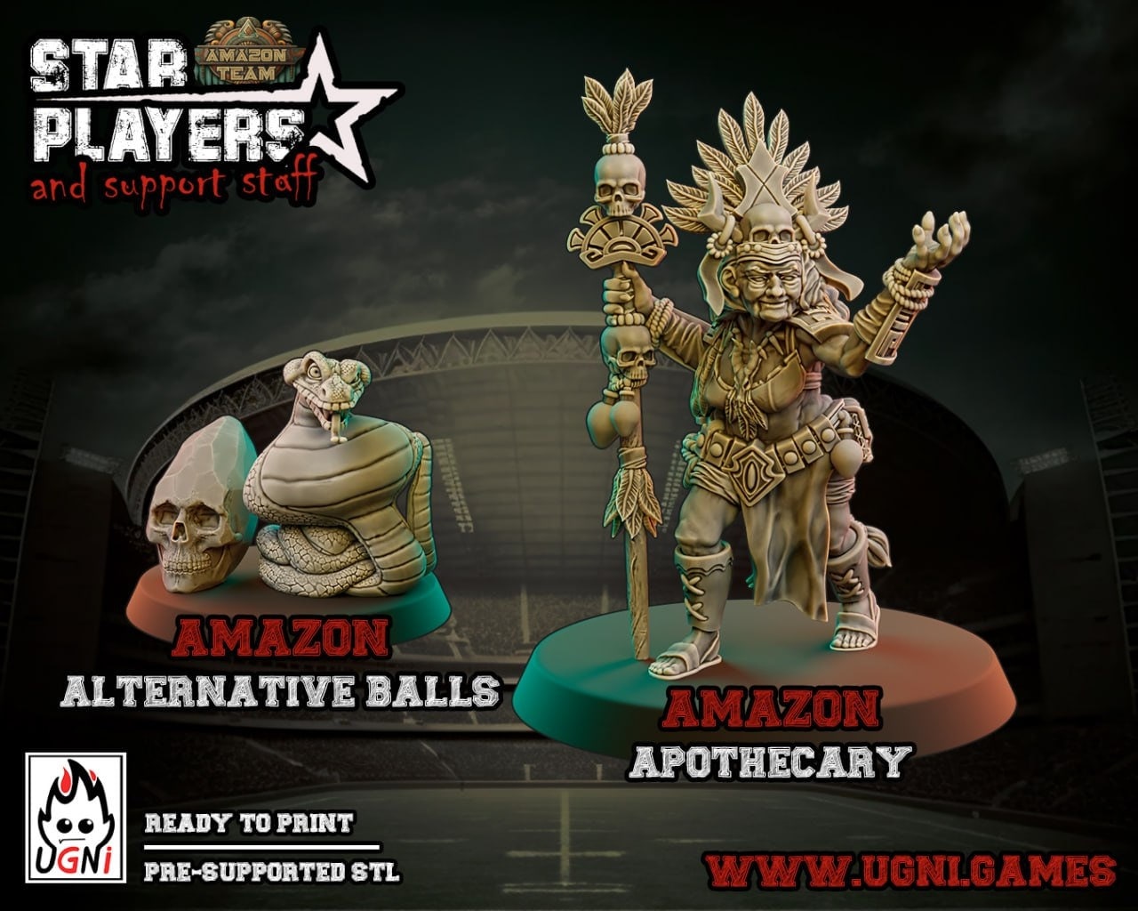 Amazon Apothecary / Wizard / Coach + Balls Fantasy Football by Ugni