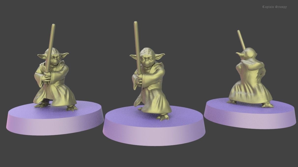 Jedi Yoda proxy - Star Wars Legion Shatterpoint compatible Warblade