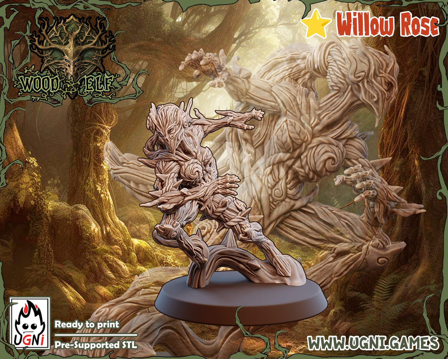 Woodelf Fantasy Football Team - UGNI Woodelves Tree Dryads