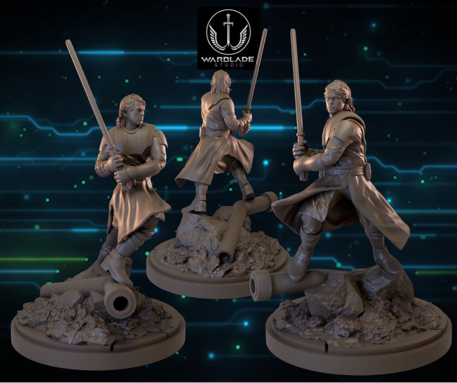 Jedi Anakin Skywalker proxy - Star Wars Legion Shatterpoint compatible Warblade