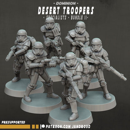 Remnant E-11 Blaster / Specialist Desert Troopers -Star Wars Legion compatible Jandro3D