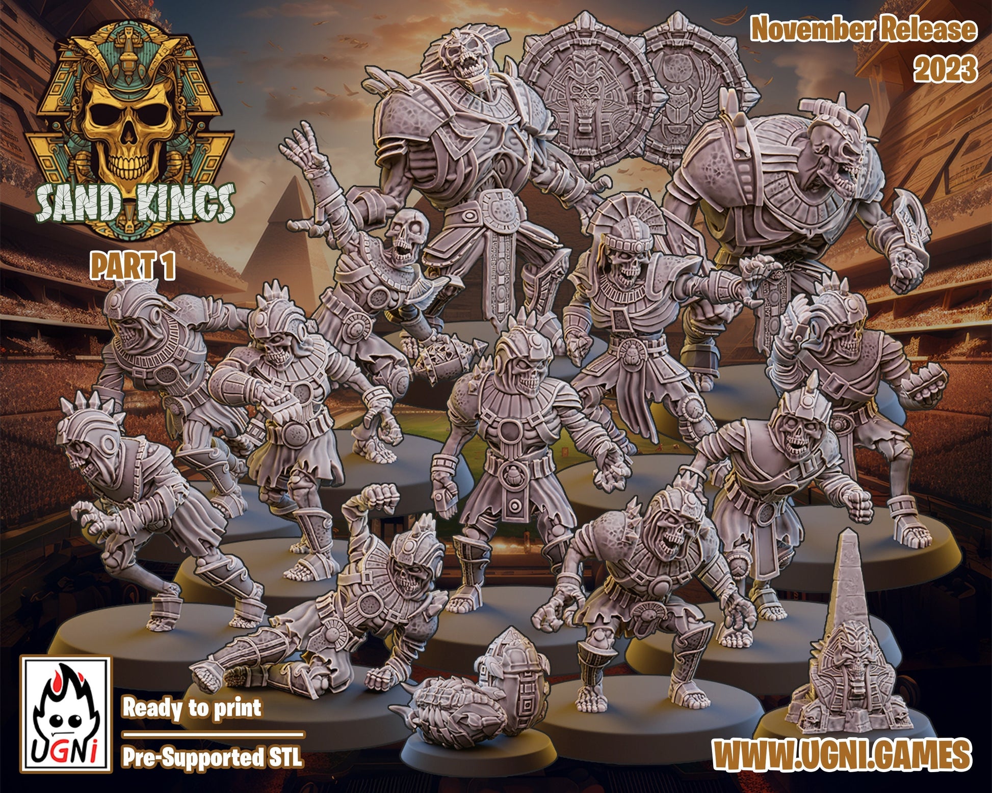 Sand King Pharaohs Fantasy Football Team - UGNI