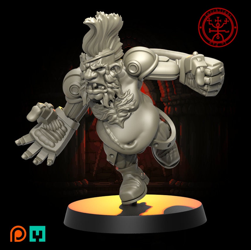 Dwarf 'The Sewer Guard' Fantasy Football Team - Torchlight TLM