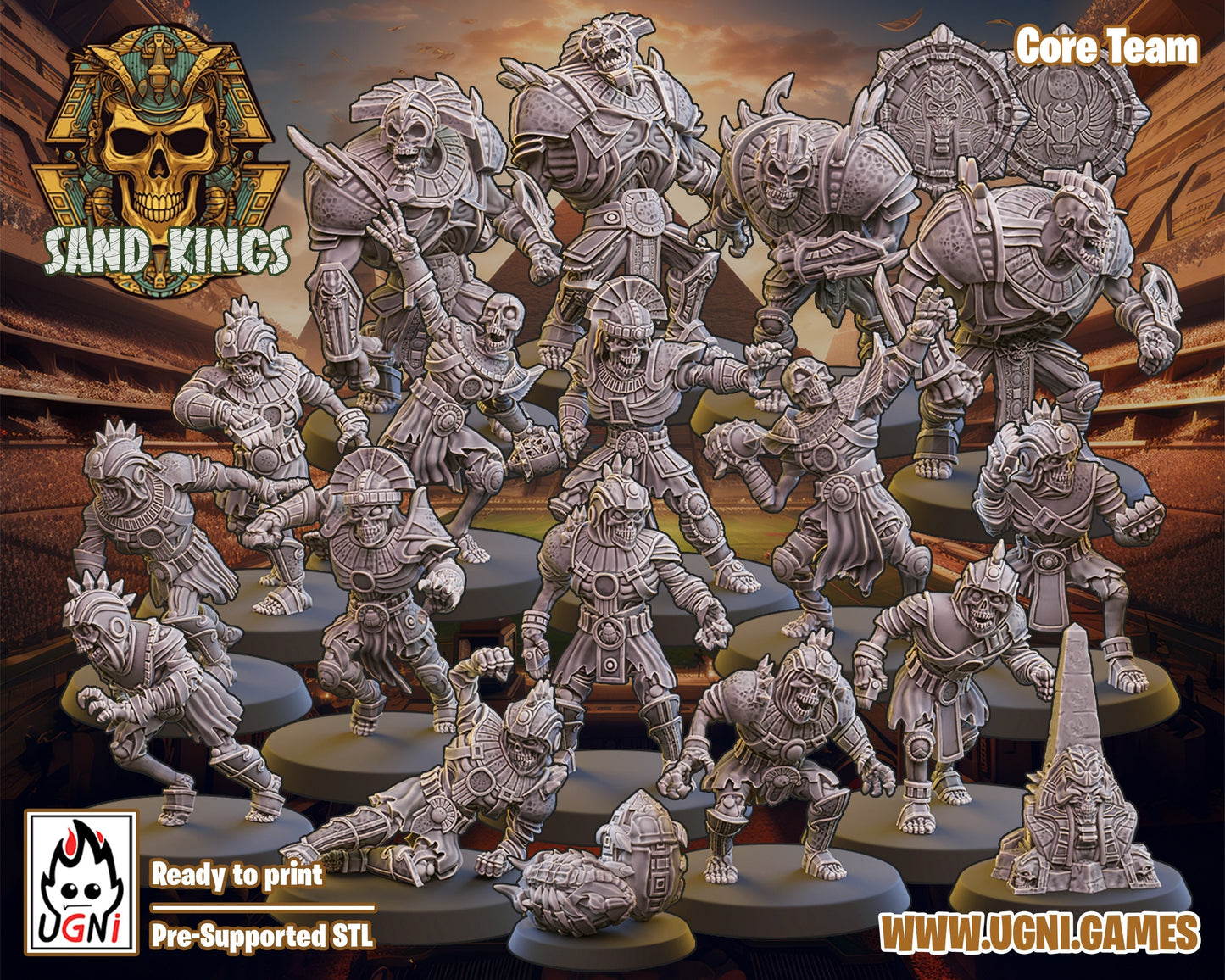 Sand King Pharaohs Fantasy Football Team - UGNI