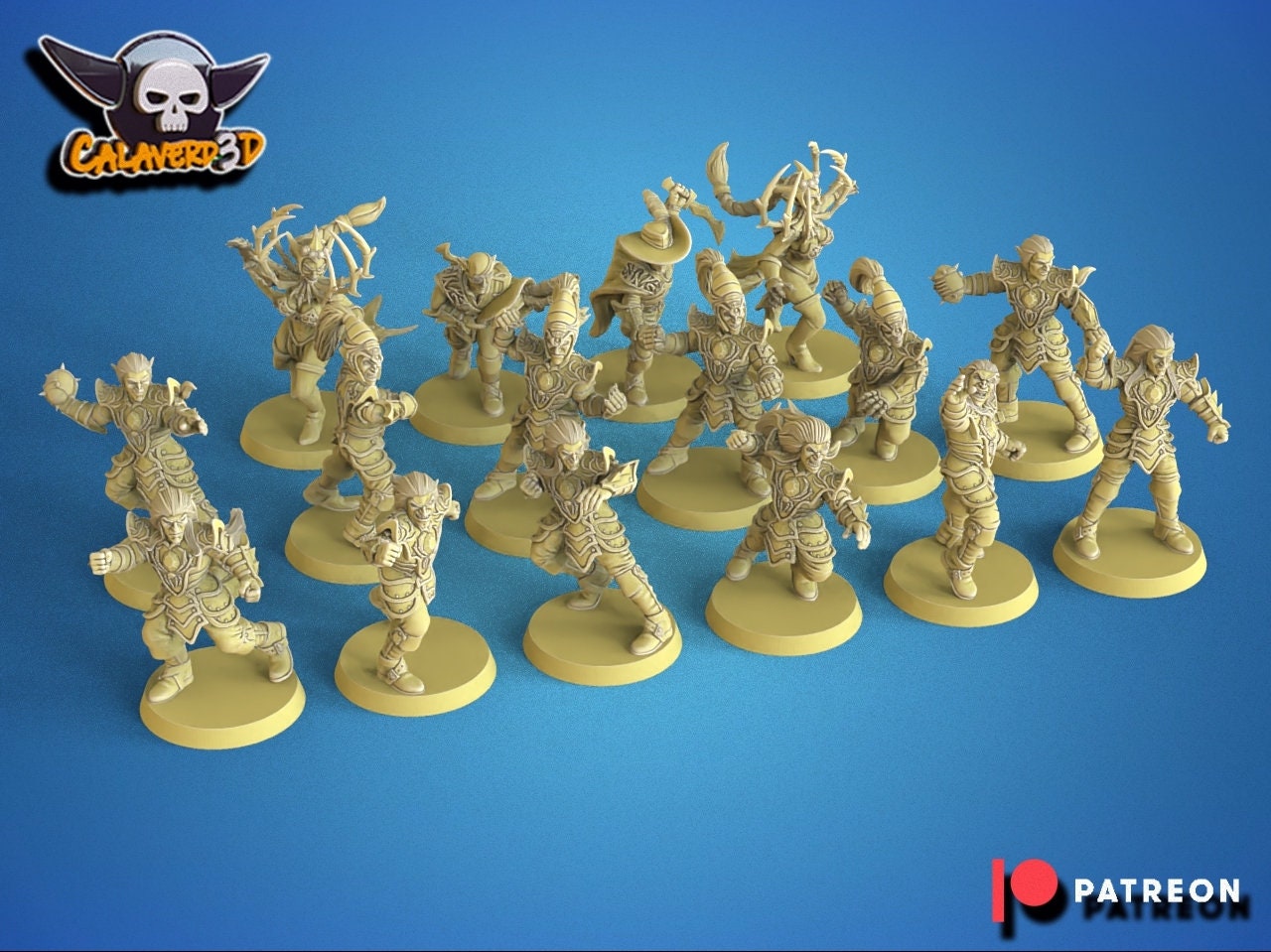 Drow Dark Elves Fantasy Football Team - Calaverd3D