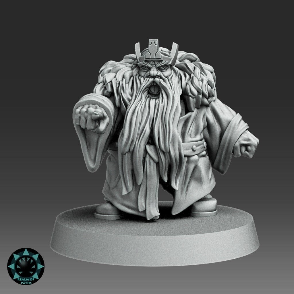 Dwarf support staff Fantasy Football Team - Realm Of Paths - cheerleaders, coach, apothecary