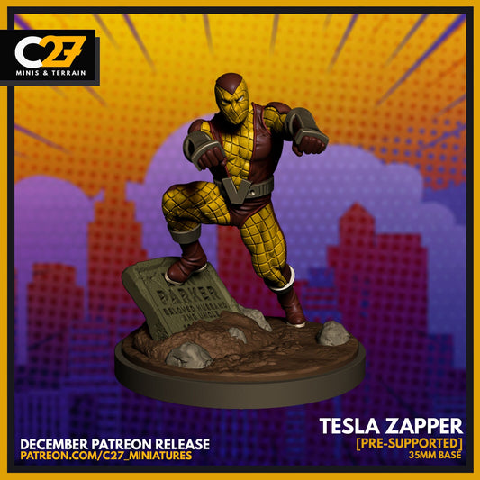 Tesla Zapper, Shocker Proxy Superhero Crisis Protocol compatible C27 minis