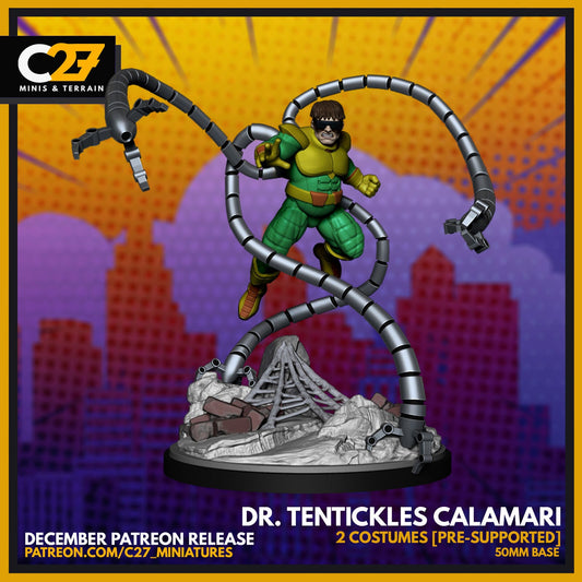 Dr. Tentickles, Doc Ock Proxy Superhero Crisis Protocol compatible C27 minis