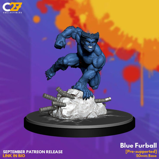 Blue Furball, Beast Proxy Superhero Crisis Protocol compatible C27 minis