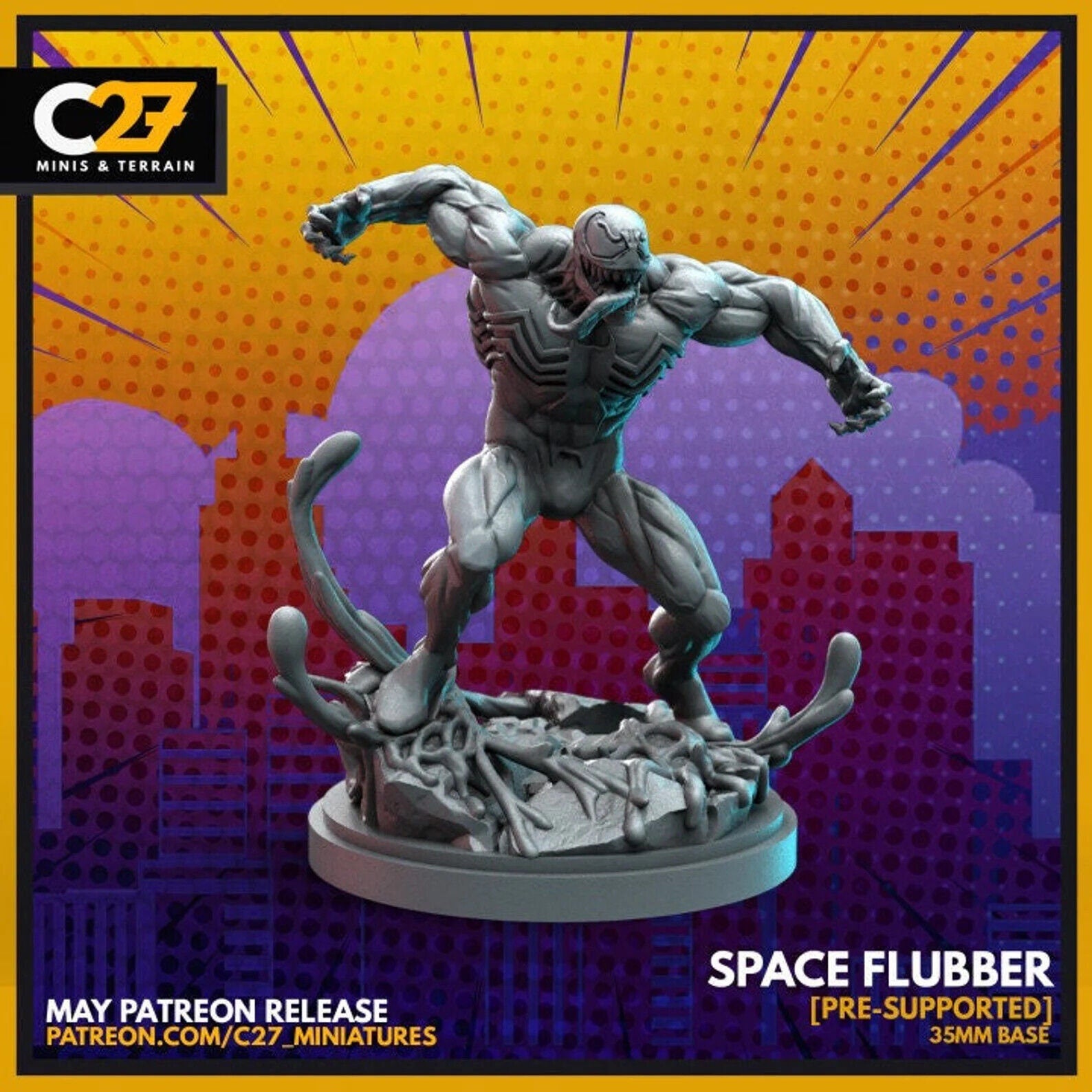 Space Flubber, Venom Proxy Superhero Crisis Protocol compatible C27 minis