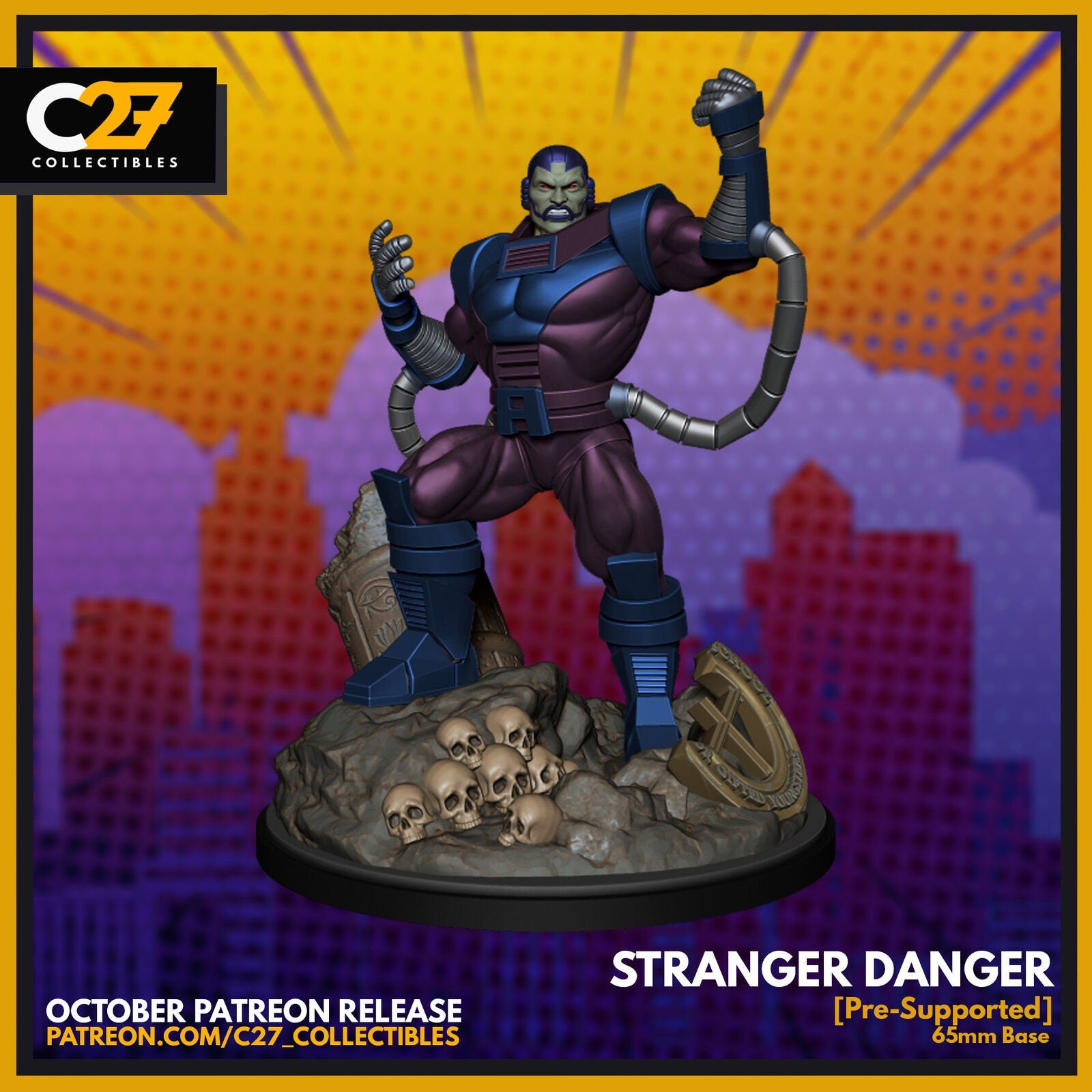 Stranger Danger, Apocalypse Proxy Superhero Crisis Protocol compatible C27 minis