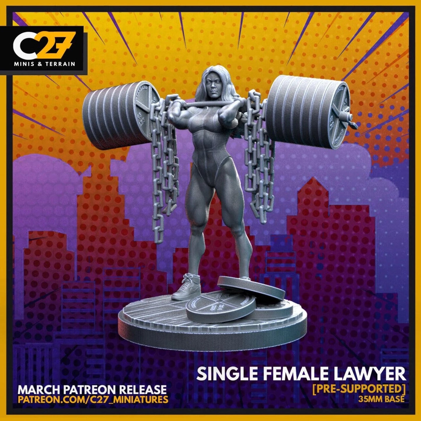 Single Female Lawyer, She-Hulk Proxy Superhero Crisis Protocol compatible C27