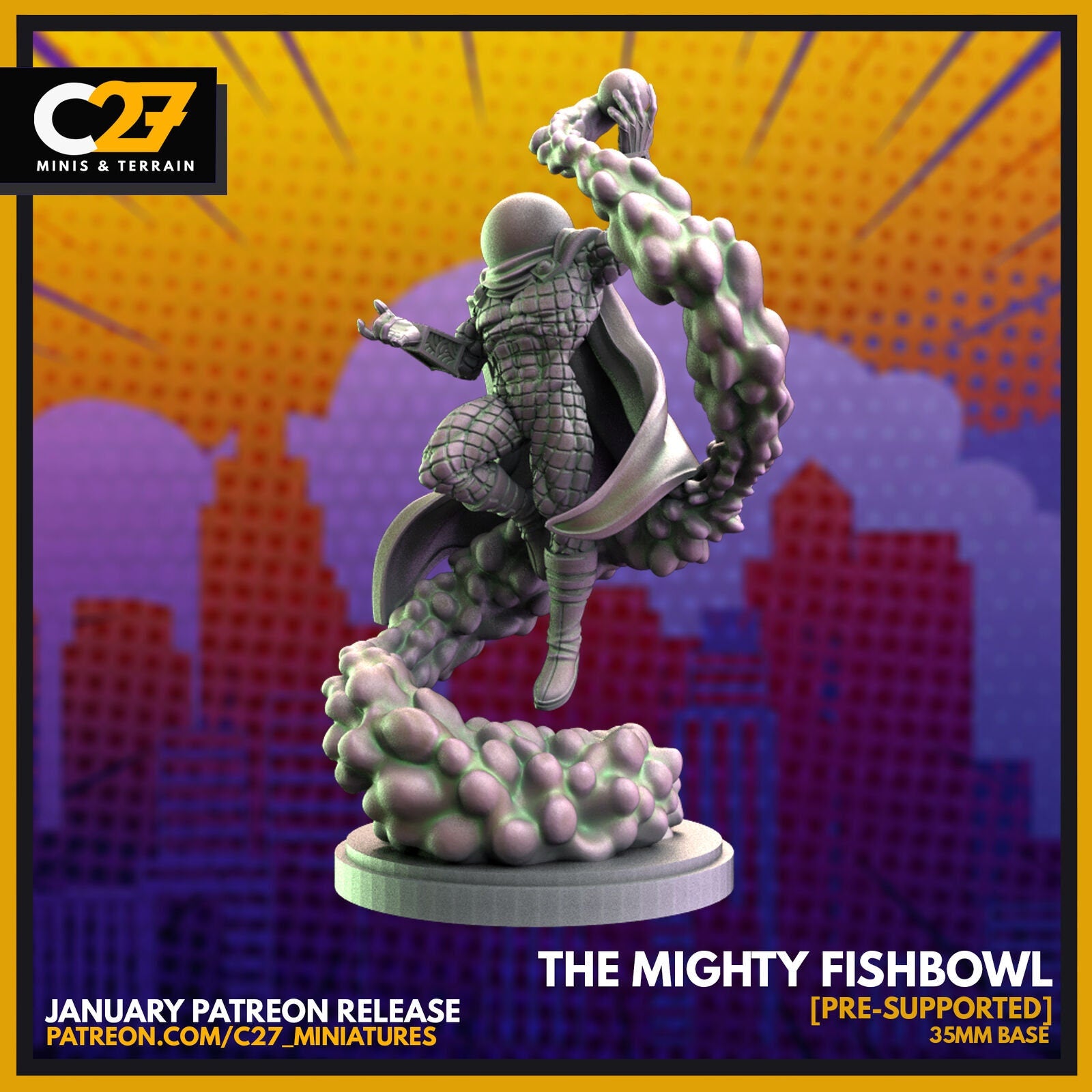 Mighty Fishbowl, Mysterio Proxy Superhero Crisis Protocol compatible C27 Minis