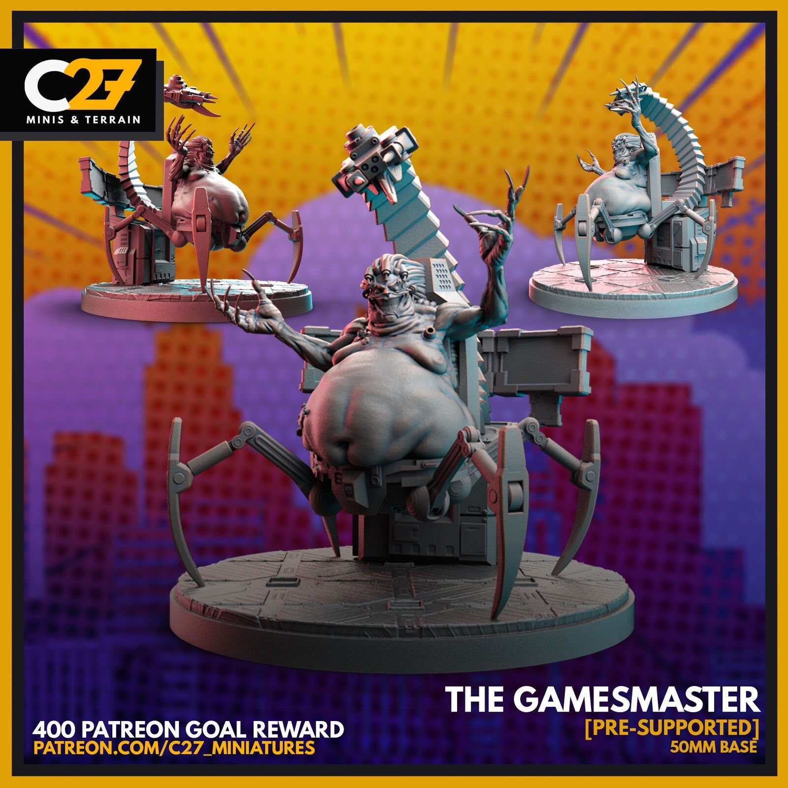 The Gamesmaster, Mojo Proxy Superhero Crisis Protocol compatible C27 Minis