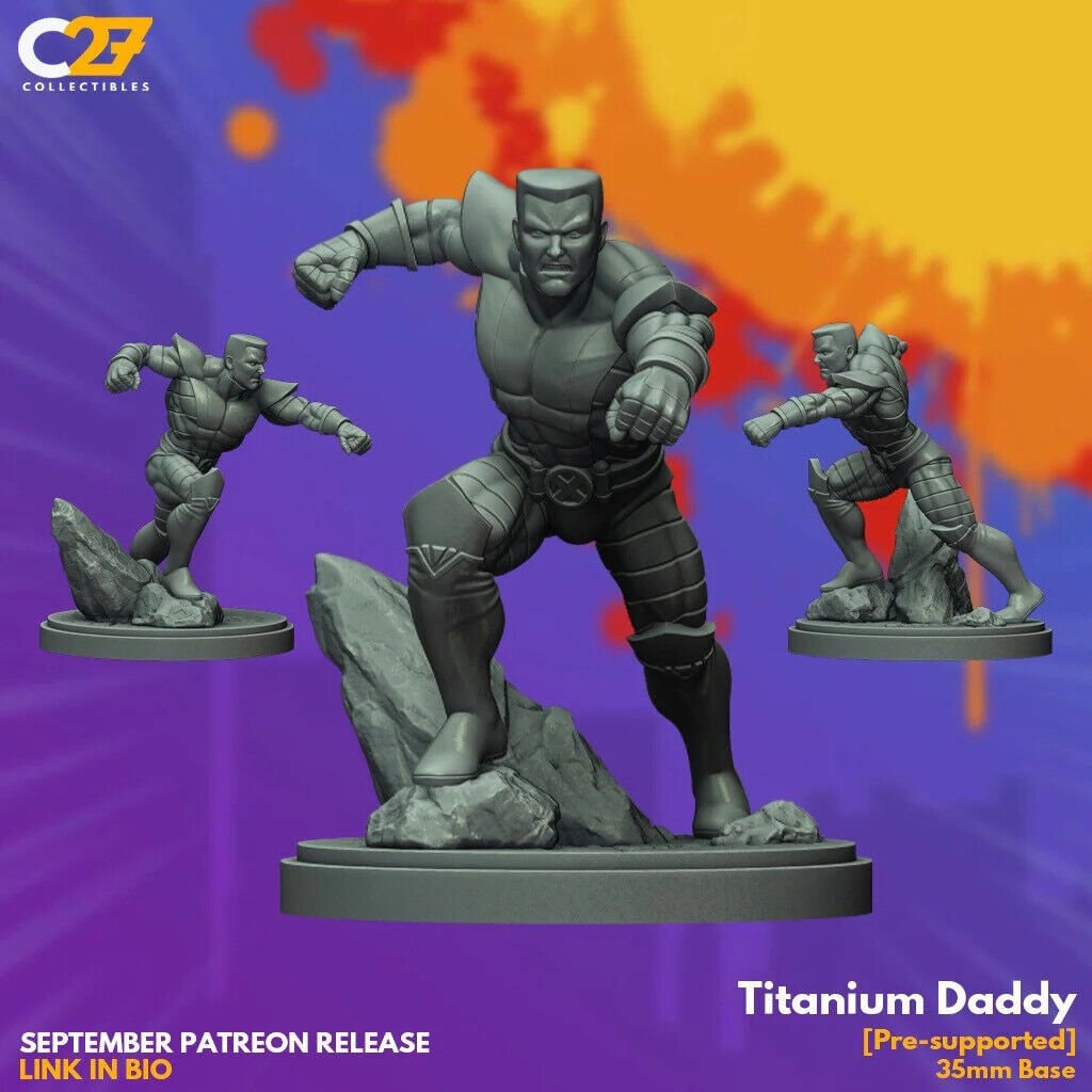 Titanium Daddy, Colossus Proxy Superhero Crisis Protocol compatible C27 minis