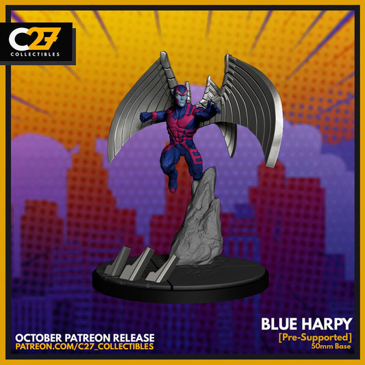 Blue Harpy, Archangel Proxy Superhero Crisis Protocol compatible C27 minis