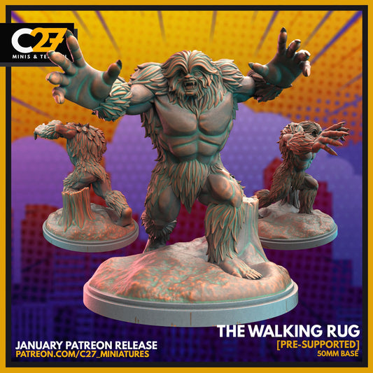 The Walking Rug, Sasquatch Proxy Superhero Crisis Protocol compatible C27 Minis