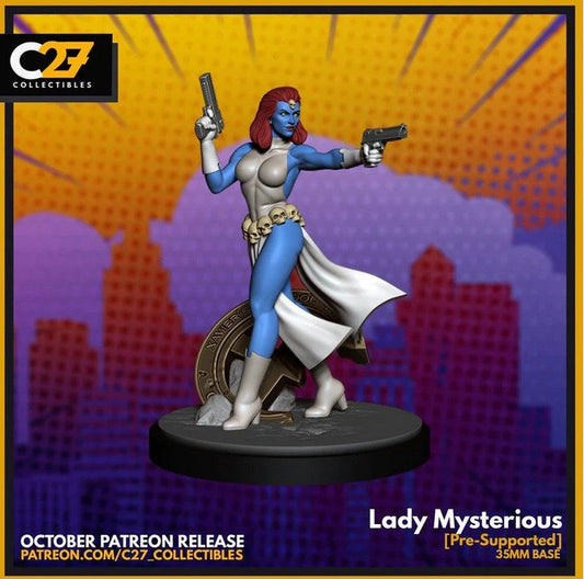 Lady Mysterious, Mystique Proxy Superhero Crisis Protocol compatible C27 minis