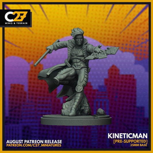 Kineticman, Gambit Proxy Superhero Crisis Protocol compatible C27 minis