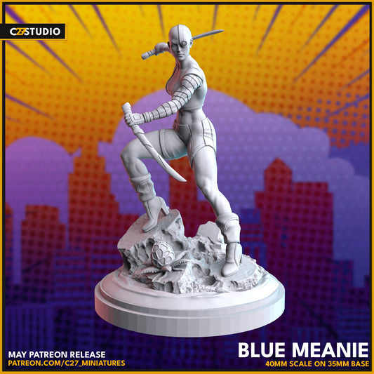 Blue Meanie- Nebula Proxy Superhero Crisis Protocol compatible C27 Minis