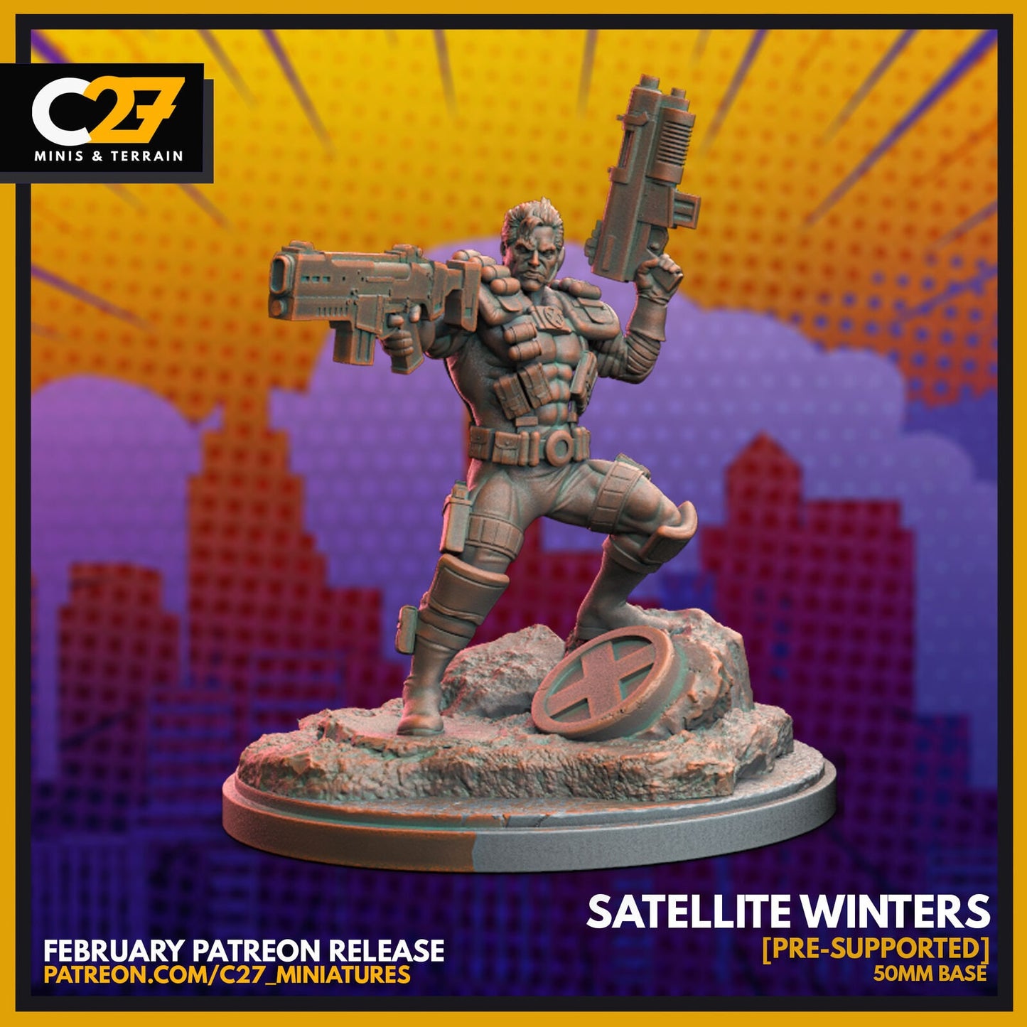 Satellite Winters, Cable Proxy Superhero Crisis Protocol compatible C27 Minis