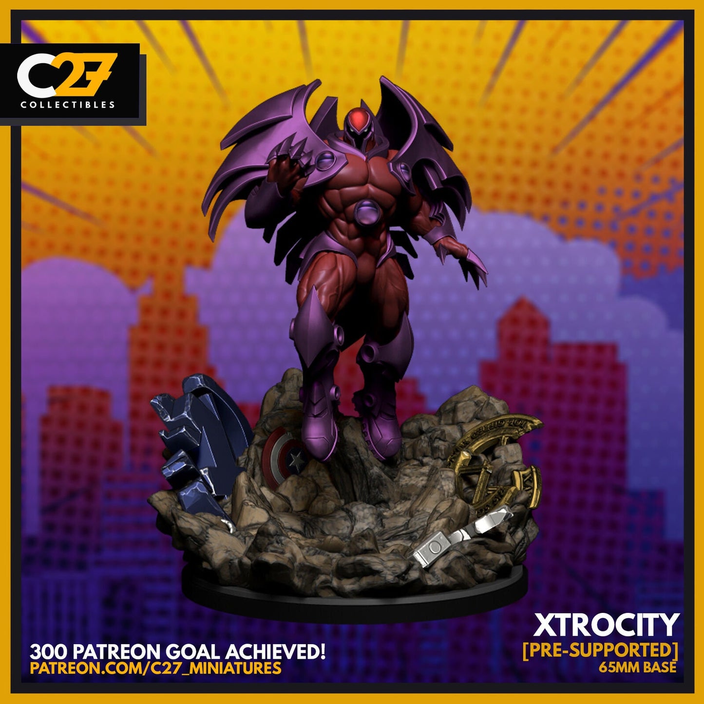 Xtrocity, Onslaught Proxy Superhero Crisis Protocol compatible C27 minis