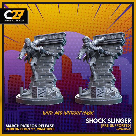 Shock Slinger, Spider-Man (Morales) Proxy Crisis Protocol compatible C27 minis