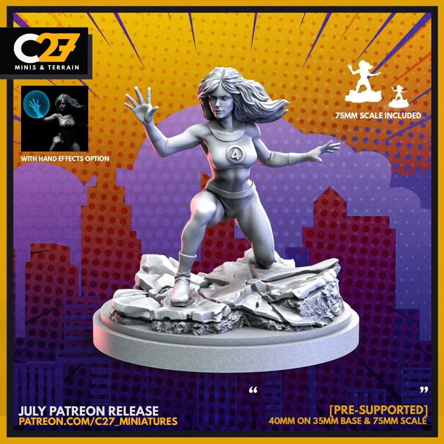 invisible Proxy Superhero Crisis Protocol compatible C27 minis