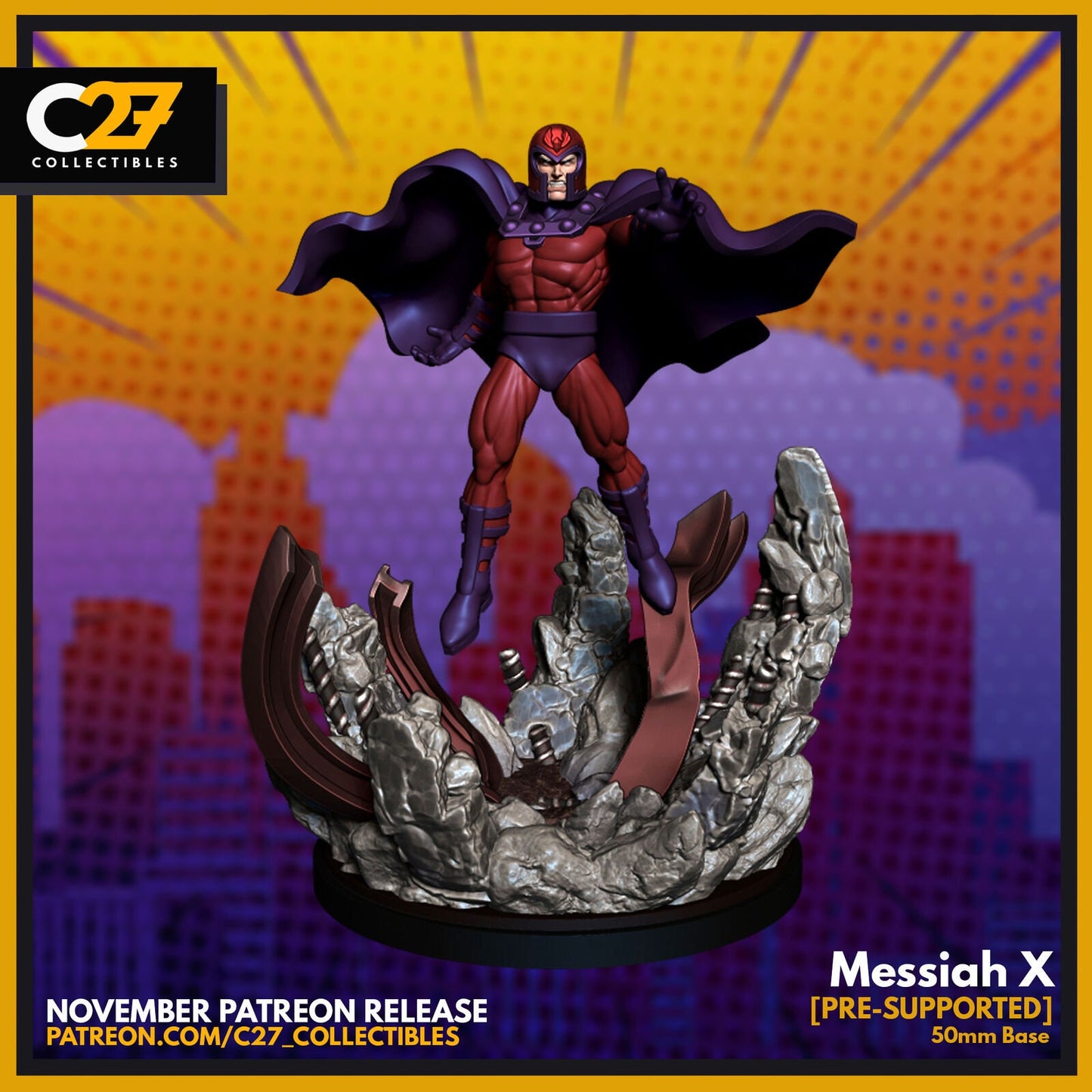 Messiah X, Magneto Proxy Superhero Crisis Protocol compatible C27 minis