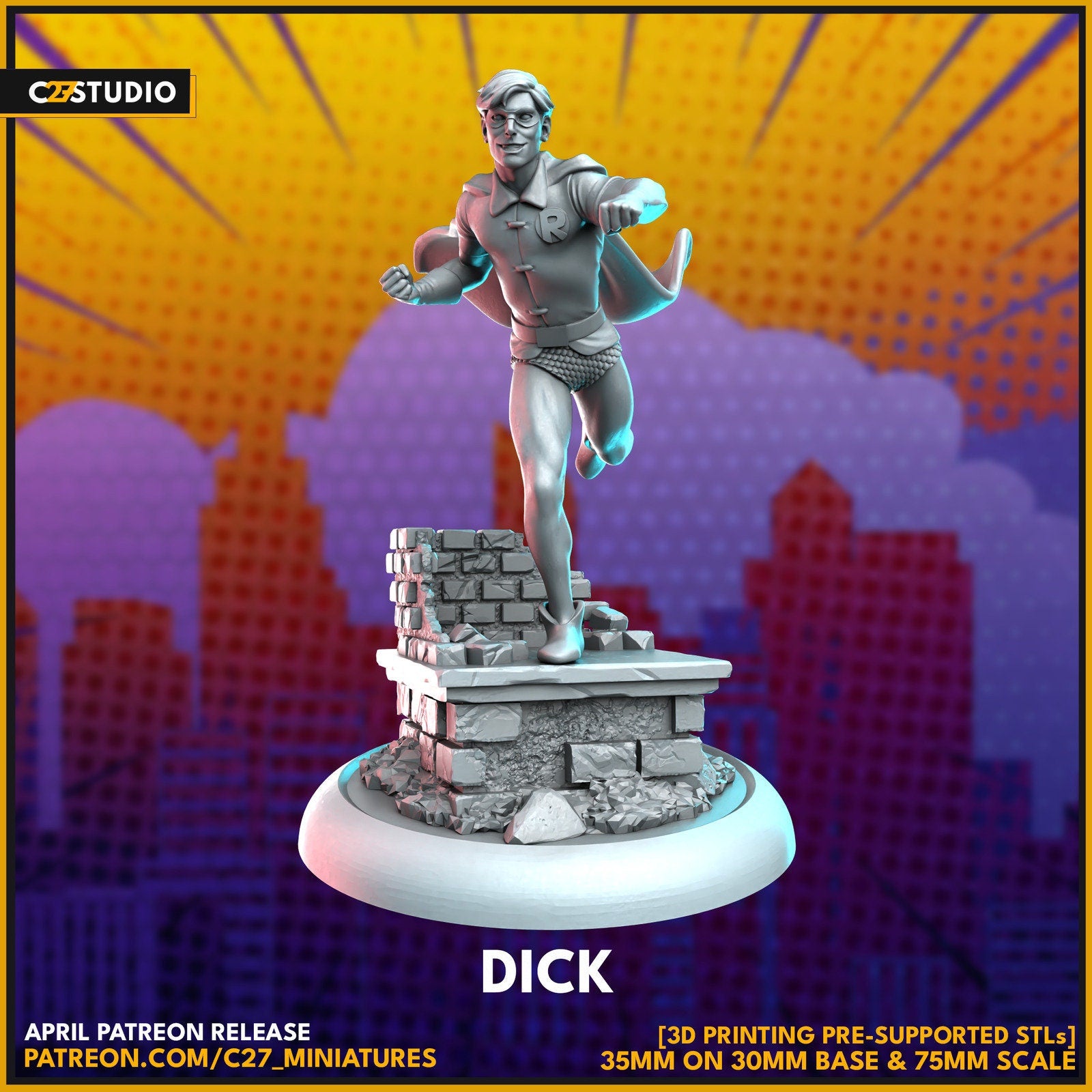 Dick, Robin Proxy Superhero DC Batman compatible C27 minis