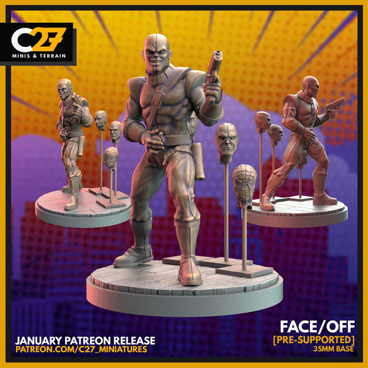 Face/Off, Chameleon Proxy Superhero Crisis Protocol compatible C27 Minis