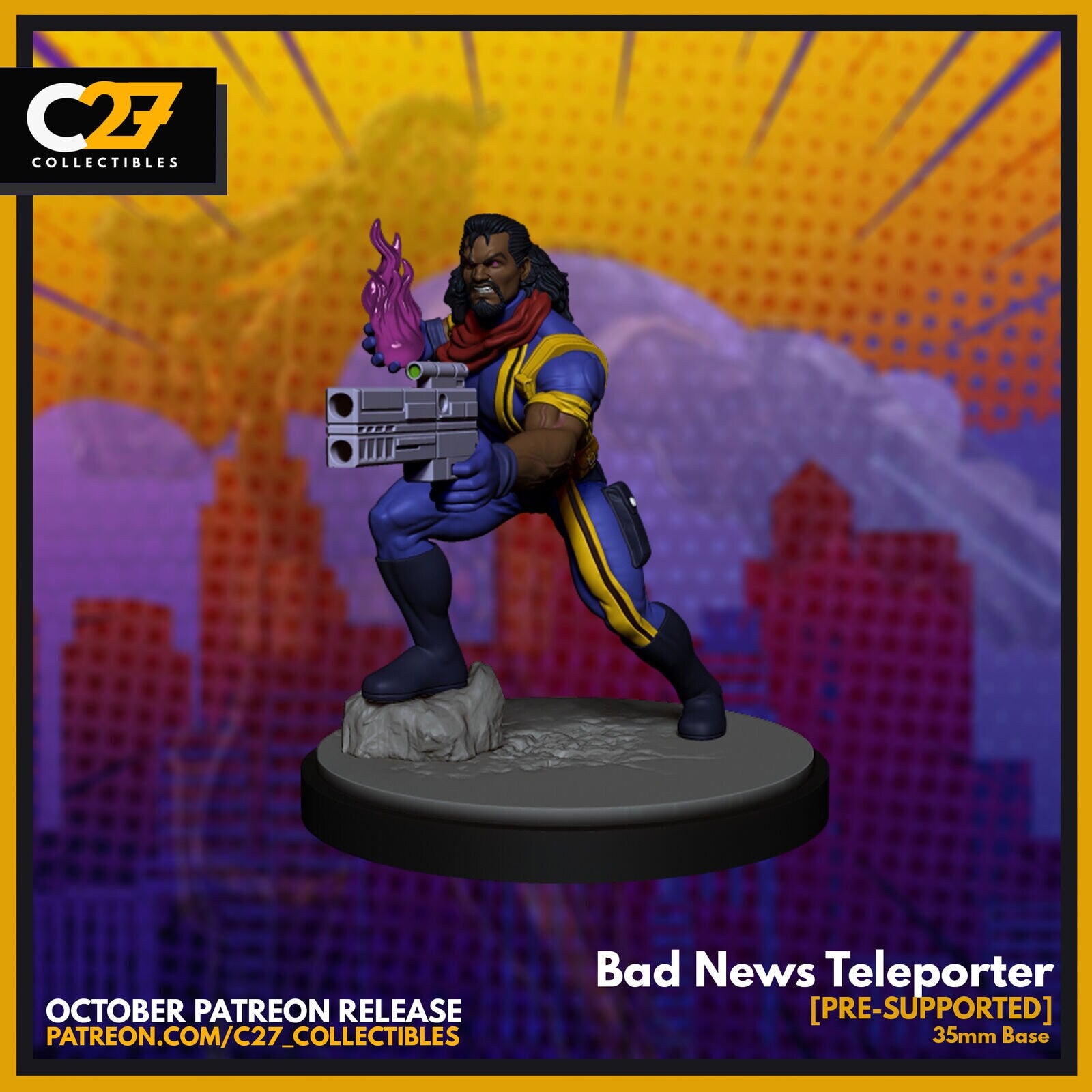 Bad News Teleporter, Bishop Proxy Superhero Crisis Protocol compatible C27 minis