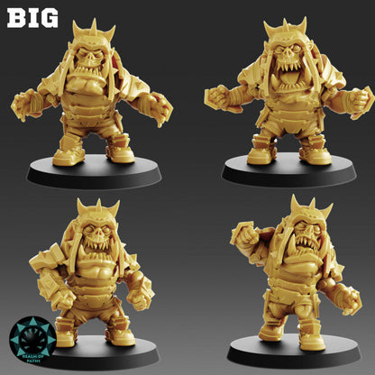 Orc 'Iron Crushers' Cute Chibi proxy Fantasy Football Team - Realm Of Paths