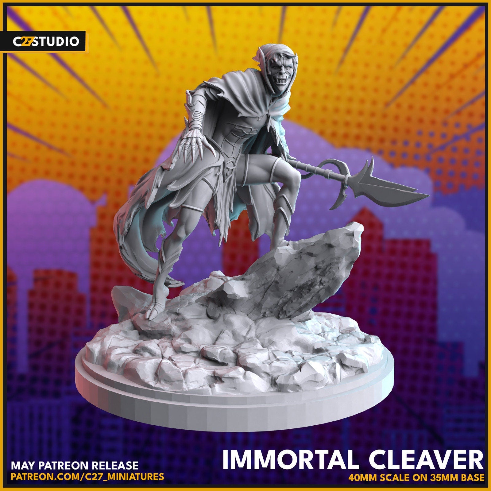 Immortal - Corvus Glaive - Marvel Proxy Superhero Crisis Protocol compatible C27