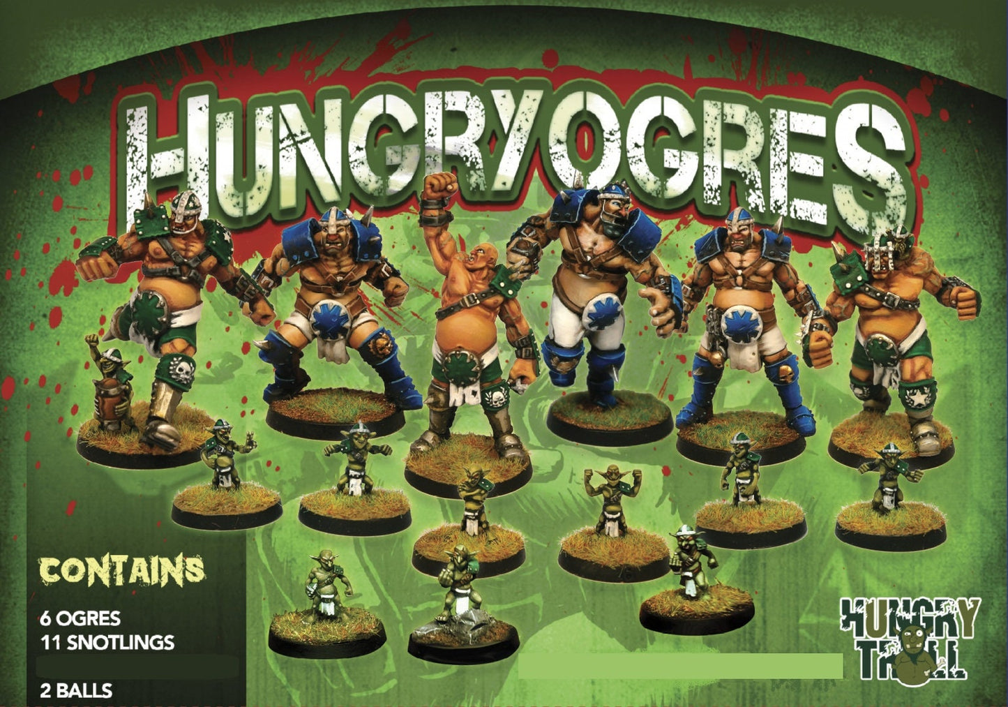 Hungry Ogres Fantasy Football Team - Hungry Troll Minuatures