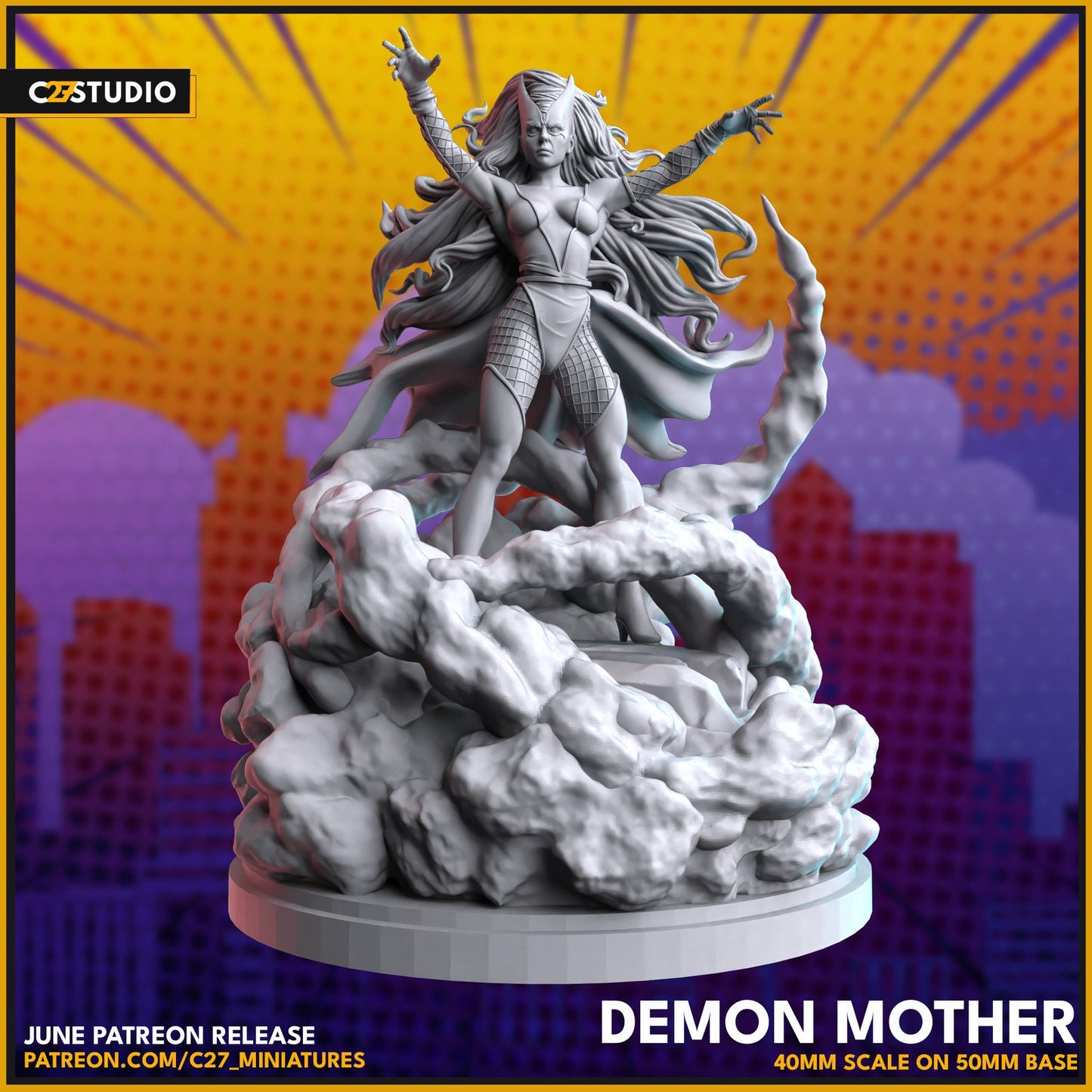 Lilith - Demon Mother Proxy Superhero Crisis Protocol compatible C27