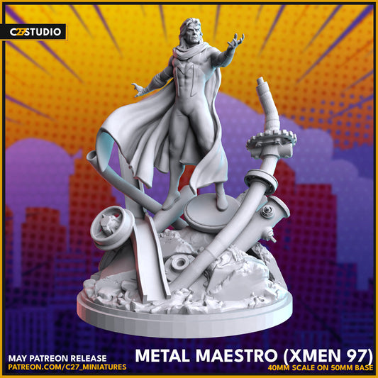 Metal Meastro - Magneto Xmen 97 Proxy Superhero Crisis Protocol compatible C27