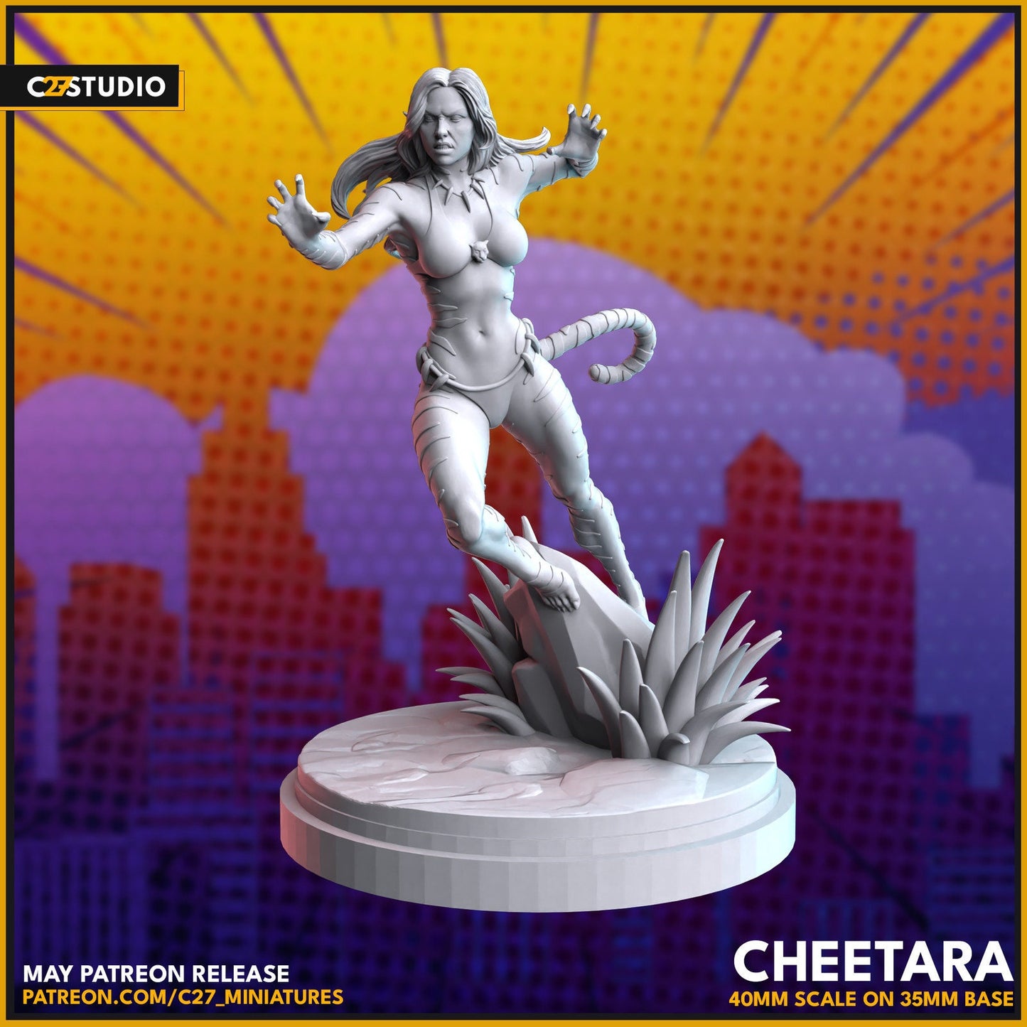 Cheetara - Tigra Proxy Superhero Crisis Protocol compatible C27