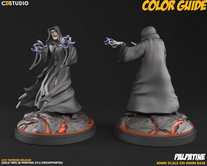 Senate - Emperor Palpatine proxy - Star Wars Legion Shatterpoint compatible C27 Minis