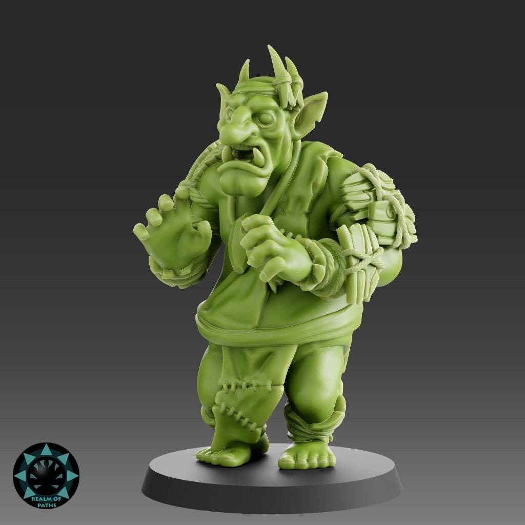 Troll 1 Rotton Tree Fantasy Football Star Player / Big Guy - Realm Of Paths