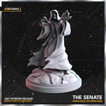 Senate - Emperor Palpatine proxy - Star Wars Legion Shatterpoint compatible C27 Minis