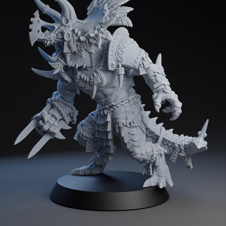 New Style Lizardmen Big Guy / Star Player Krox Fantasy Football - Brutefun