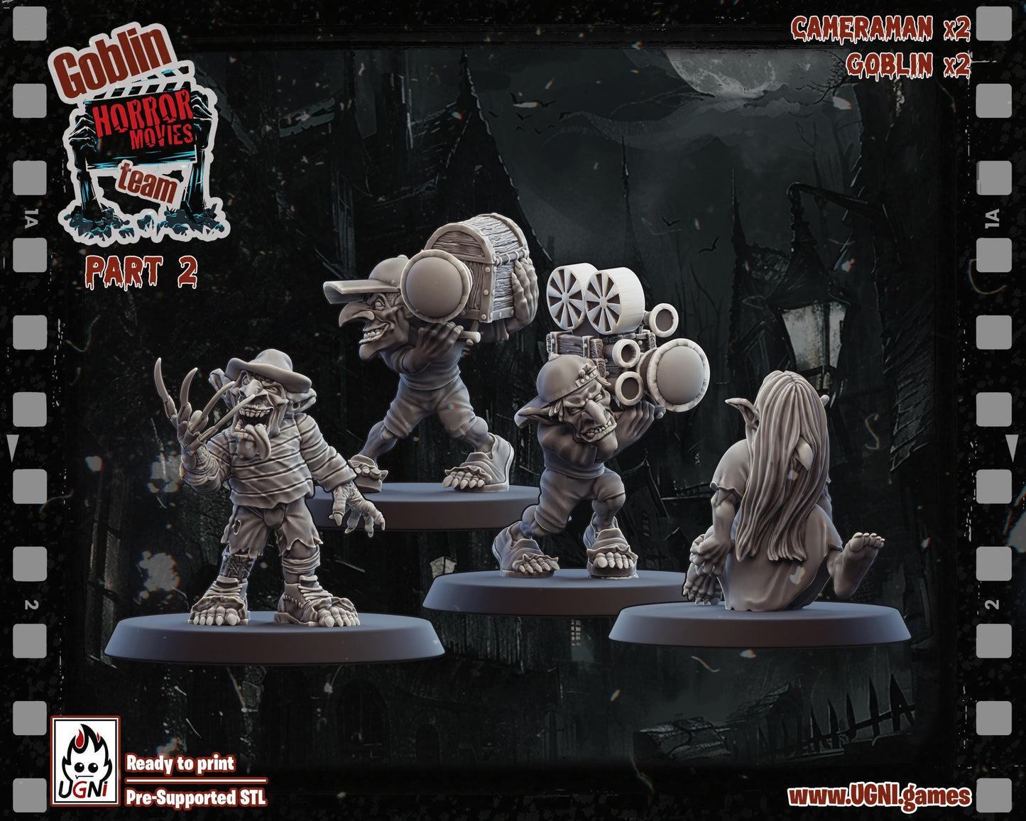 Goblin "Horror Movie" Fantasy Football Team - UGNI - Troll, Cheerleader, Apoth