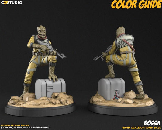 Bossk proxy - Star Wars Legion Shatterpoint compatible C27 Minis